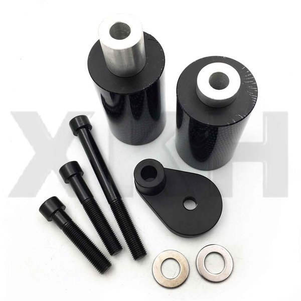 XKH- Motorcycle carbon No Cut Frame Slider Protector Compatible with 2001 2003 Suzuki Gsxr 600 2000 2003 Gsxr 750 N [B00Y7CDJB4]