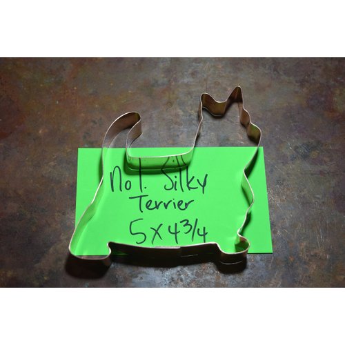 No. 1 Silky Terrier Dog Copper Cookie Cutter