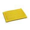 Microfiber Dish and Kitchen Scrubbing Sponge - 4.25"x6.25" - Dish Sponge Replacement, Scratch-Free Scouring Pad, Laundry and Dishwasher Safe (6, Grey and Gold)