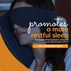 Happyluxe Eye Masks for Sleeping - Airplane Essentials, Eye Masks for Sleeping, Does Not Catch Hair - Perfect for Men and Women, Travel & Sleep, Made in USA - Navy Blue