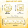 Gold Birthday Decorations 70th Party Tableware Set 1954 70th Theme Birthday Party Table Decoration Supplies Cheers to 70 Years Paper Plate Napkin Tablecloth for Birthday Anniversary Party Supplies
