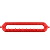 JCBIZ Rectangle Knitting Looms Plastic Weaving Looms Set Scarf Hats DIY Crocheting Handmade Craft Kit with a Crochet Hook and Needle for Knitting Lovers, 26 cm (Red)