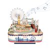 Tonecheer Wooden Music Box Puzzle for Adults,DIY Rotating Music Box Kit 3D Creative Musical Puzzle Crafts Model Building Kits Desk Decor for Teens Kids Birthday Gift (London Music Box)