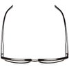 Foster Grant Men's Boston Square Reading Glasses, Black/Transparent, 59 mm + 2.75