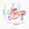 Bohemian Flower Hair Clips - 5pcs Artificial Tropical Hibiscus Plumeria Orchid Hairpin Set for Women Girls - Seaside Holiday Bridal Accessories in 5 Colors