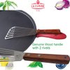 La Cuisine Fish Slotted Spatula Turner with Beveled Edged Stainless Steel, For Flipping Fish Egg Pancake Patties Fries. Blade 6.5", Size 11"