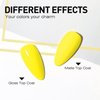 beautilux Yellow Gel Nail Polish, 1Pcs Yellow Color Gel Polish High Gloss Soak Off UV Nail Art Gel Manicure Salon at Home for Women (10ML)