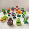BASHERISE 1PCS Plant and Zombies Toys Action Figures Zombies PVZ Toys Set 1 2 Series Jersey Zombies Building Blocks Great Gift for Christmas, Birthday New