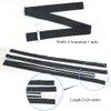 Luwigs Black Elastic Bands Wig Accessories for Making Wigs/Lace Frontal/Lace Closure 2.5cm Width 6pcs (Elastic Band, 6pcs)