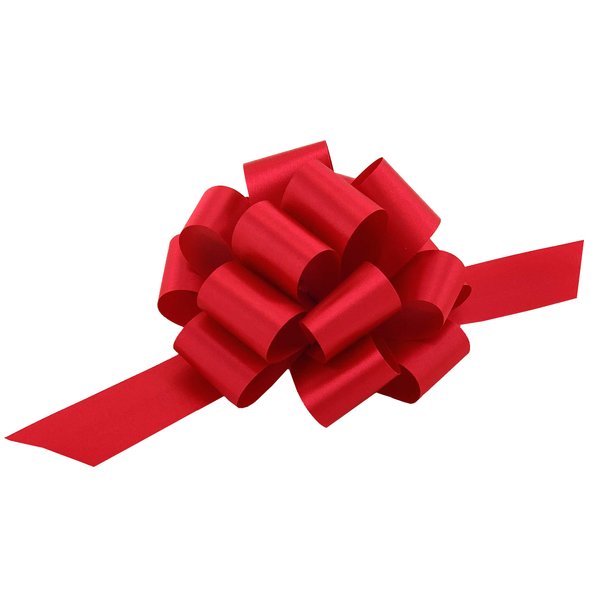 Red Christmas Gift Pull Bows - 5" Wide, Set of 10, Memorial Day, Gift Bows, Wreath, Gift Basket, Presents, Birthday, Fundraiser, Decoration, 4th of July, Valentine's Day, President's Day