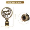 Canomo 2 Pieces Double Dragonflies Lamp Finials Hollowing out Treatment for Lamp Shade, Antique Bronze