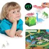 Heyfriday Child Glow in Dark Dinosuars Mystery Box Graffiti & Creative DIY Painting Kit with Brush, and Palette, Pigments Surprise Painting Box Great Gift for Girls & Boys