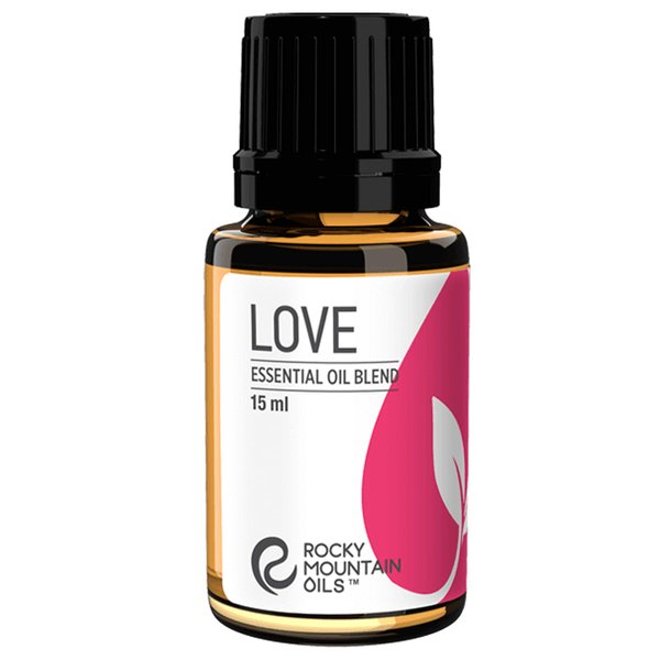 Rocky Mountain Oils Love Essential Oil Blend - 15ml, 100% Pure and Natural Essential Oils for Aromatherapy, Topical Skin Care, and Massage - Warm, Floral, Fruity Aroma