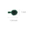 Baby Girl Hair Clip/Pom Pom Hair Clip 2 Pieces Set/Girl hair clip(Burgundy/Khaki)