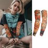 ChurlChurl 20PCS Tattoo Sleeves for Men and Women, Temporary Tattoo Arm Sunscreen Sleeves for Men Teens Kids Slip on Tattoo Arm Sleeves Kit