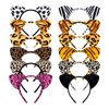 Casoty 12 Pcs Cat Headbands, Cat Party Supplies, Cat Headband, Cat Ear Headband, Cat Party Favors, Cat Ear Hair Accessories for Halloween Costume Birthday Party
