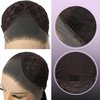 LLEI'Z 13x4 Short Kinky Straight Lace Front Wigs Natural Black Wigs Synthetic Lace Front Wig Middle Part Pre-plucked with Baby Hair Heat Resistant Hair Cosplay Daily Party Wigs Natural Looking 20 Inch