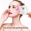 20PCS Face Paint Stencils Face Body Painting Stencils Face Tattoo Stencil Face Tracing Stencils for Kids Adults Holiday Halloween Face Makeup Body Art Painting (B)