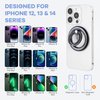 Neoguri Compatible Magnetic Phone Ring Holder Phone Pop Grip Holder Grip Kickstand for MagSafe, Compatible with iPhone 14/13/12 Series, Removable Wireless Charging Glitter