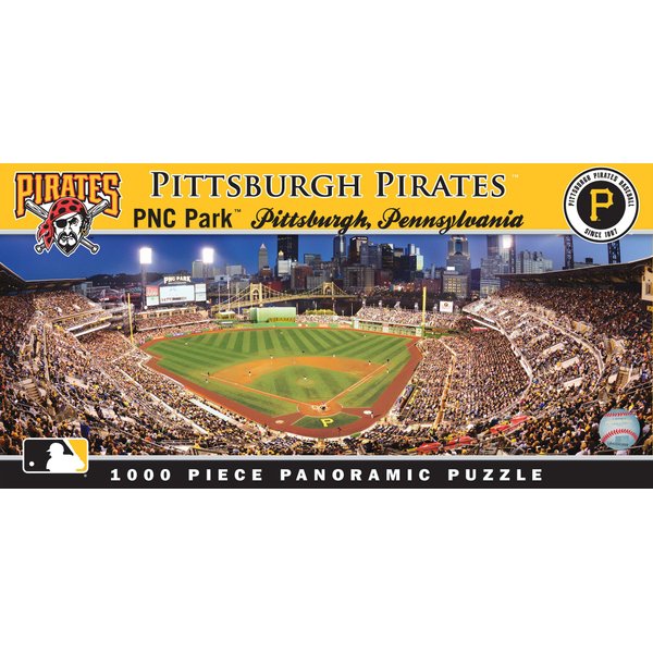 MasterPieces MLB Pittsburgh Pirates Stadium Panoramic Jigsaw Puzzle, PNC Park, 1000 Pieces