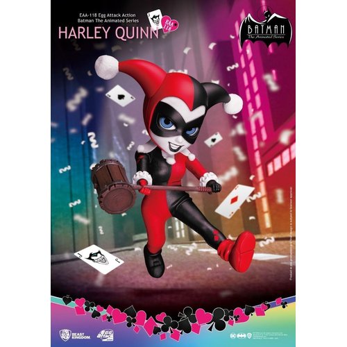 Beast Kingdom Batman The Animated Series: Harley Quinn EAA-118 Egg Attack Action Figure, Multicolor