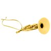 Broadway Gifts 2.8" Gold Brass French Horn Ornament Decoration