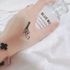 ASVNRES Realistic Temporary Tattoos for Adults - 120 Sheets Tiny Small Removable Fake Tattoos, 60 Pcs Inspirational Quotes Words Tattoos, 60 Pcs Flower Botanical Floral Leaf Tattoo Stickers