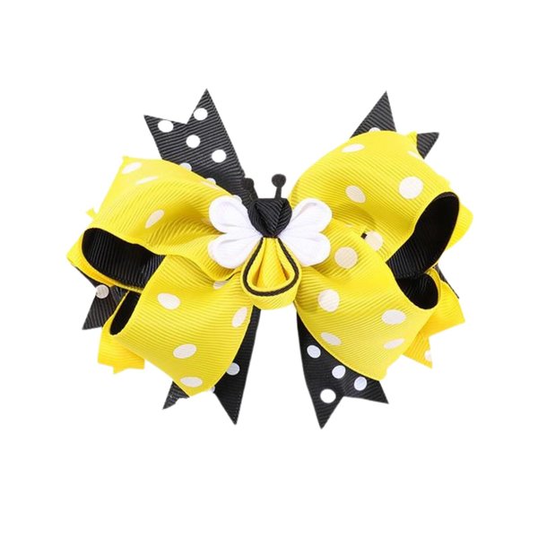 Cute Bows for Girls Bee Hair Accessories Yellow Bow Hair Clips Cute Yellow Bows for Girls Hair Ribbon Girls Bows Clips Spring Girls Bows Hair Barrettes for Hair Decorations