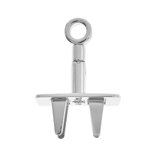 Ohio Travel Bag Triple Plate Turn Lock, 1-3/4 Inch, Nickel Finish, Zinc Alloy, P-2908-NIC