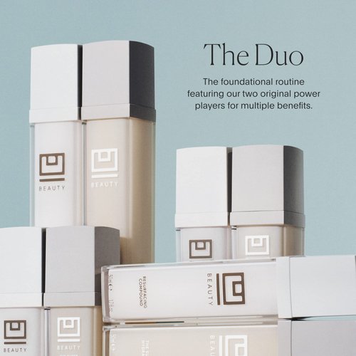 U Beauty The U Beauty Duo - Anti-Aging Daily Serum & Mega-Dose Skin Hydrator Skincare Set, a Gentle Blend of Exfoliants & Hyaluronic Acid Serum for Smooth, Softer-Looking Skin - (Set of 2) 0.5 fl oz