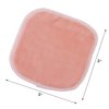 Polyte Premium Hypoallergenic Microfiber Fleece Makeup Remover and Facial Cleansing Cloth, 5 x 5 in, 10 Pack (Light Coral)