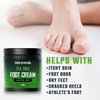 Viking Revolution Tea Tree Foot Cream for Dry Cracked Heels - Foot Cream for Dry Cracked Feet Foot Balm for Dry Cracked Feet - Foot Cream for Dry Feet Foot Repair Cream with Aloe Vera and Mint (8oz)