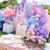 CANREVEL Purple Balloons - 100pcs Different Sizes 5/10/12/18 Inch Latex Balloons Garland Arch Kit for Birthday Masquerade Party Baby Shower Wedding Anniversary Halloween Party Decorations