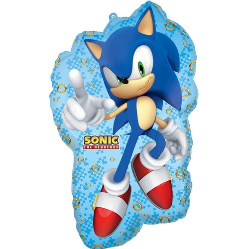 Anagram Sonic Video Gamers 5th Birthday Party Supplies Hedgehog Foil Balloon Bouquet Decorations
