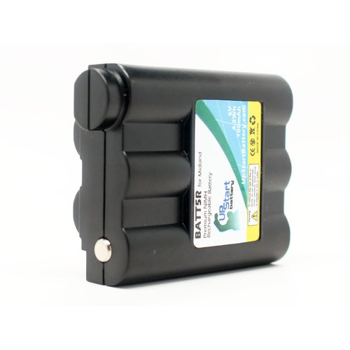 2 Pack - Replacement for Midland BATT-5R Two-Way Radio Battery Replacement (700mAh 6V NI-MH) - Compatible with Midland GXT500 GXT600 GXT-650 GXT635 LXT435 GXT-795 GXT-950 GXT710 AVP7 LXT310