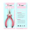 Hair Extension Plier with 3 Holes Hair Pliers for Micro Nano Ring Hair Extensions Opener and Removal (Black-Pink, Needle Nose Pliers with 3 Holes)