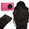 WENNALIFE Genius Seamless Clip in Hair Extensions Human Hair 130g 7pcs 18 Inch Ultra Invisible 50% Thinner Seamless Hair Extensions Clip In Natural Black Hair Extensions Real Human Hair