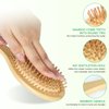Neverland Beauty 1pc Natural Bamboo Wooden Massage Hair Brush Comb for All Hair Types Improve Hair Growth, Prevent Hair Loss