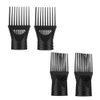 Healifty 4Pcs Blow Dryer Comb Attachment air Dryer Blower Concentrator Nozzle Brush Attachments for Hairdressing Styling Salon Tool (Black)