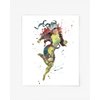 Rogue Prints, X-Men Watercolor, Nursery Wall Poster, Holiday Gift, Kids and Children Artworks, Digital Illustration Art
