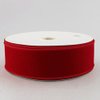 Floral Home Decor Wired Holiday Red Velvet Ribbon - 50 Yards