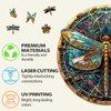 Wooden Puzzles for Adults, 300 Pieces Adult Puzzles, Vintage Dragonfly Puzzles Gifts for Puzzle Lover, Wooden Puzzle Games (L-13.3 * 13.1in)