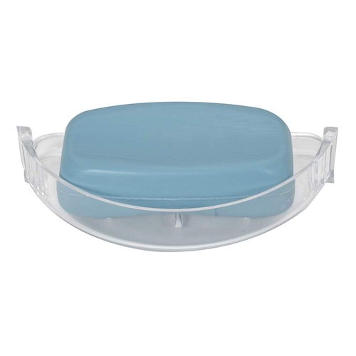 EZ-FLO Clear Replacement Bathroom Plastic Soap Dish, 15204