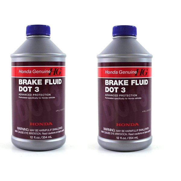 Genuine Honda And Acura Brake Fluid Dot 3 (Pack Of 2)