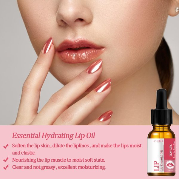 Hydrating Lip Oil, Plumping Lip Gloss,Lip Essential Oil,Lips Care,10Ml