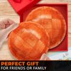 CASI HOME 6 Pcs Wooden Salad Bowl Set - 8 Inch Large Serving Bowls for Kitchen & Entertaining, Small Snack Bowls for Fruits, Salads & Food - Decorative, Lightweight, Scratch-Resistant, Easy to Clean