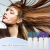 ELANE 4 Pack Root Comb Applicator Bottle,Hair Oil Applicator Bottle for Hair,Oil Comb Applicator Hair Bottle Applicator for Hair Dye Shampoos Hair Salons.6oz (Purple+Green)