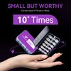 Gelike ec Short Almond Nail Tips: 120PCS Soft Gel Tips for EXTRA Short Almond Shaped Full Cover Gel X Nail Tips Pre Etched - PMMA Resin Clear False Nails 12 Sizes