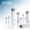 BH Supplies 5mL Luer Lock Tip Syringes (No Needle) - Sterile, Individually Wrapped - 100 Syringes
