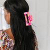 Hawaiian Flower Hair Clips for Women Colorful Flower Hair Clip Hawaiian Artificial Flower Clips for Vacation Beach Party 1Pcs (Colour Flower)